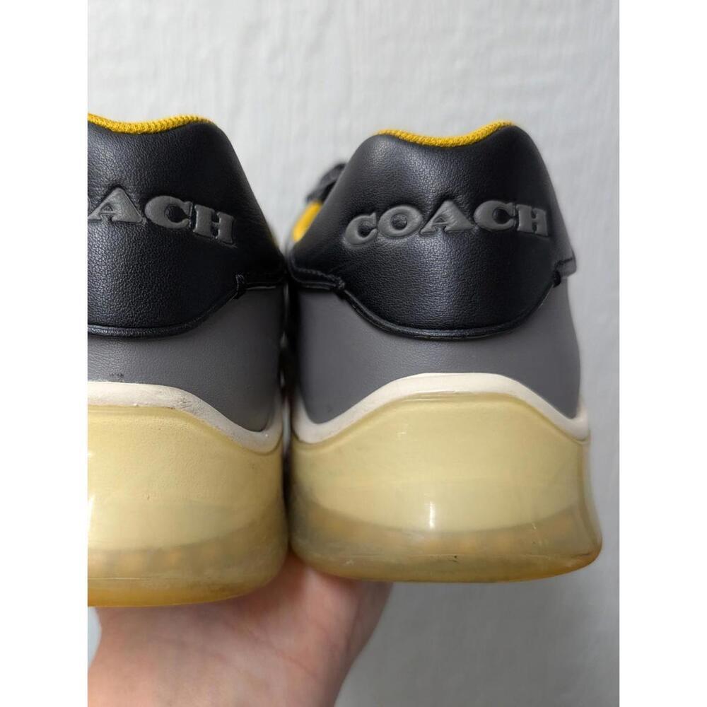 Coach Citysole Court Shoes Grey Lace Up Leather Sneakers Men's 10.5 EU 44 - Picture 8 of 9